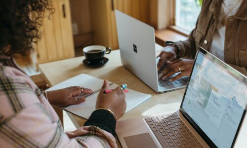 Woman on computer
